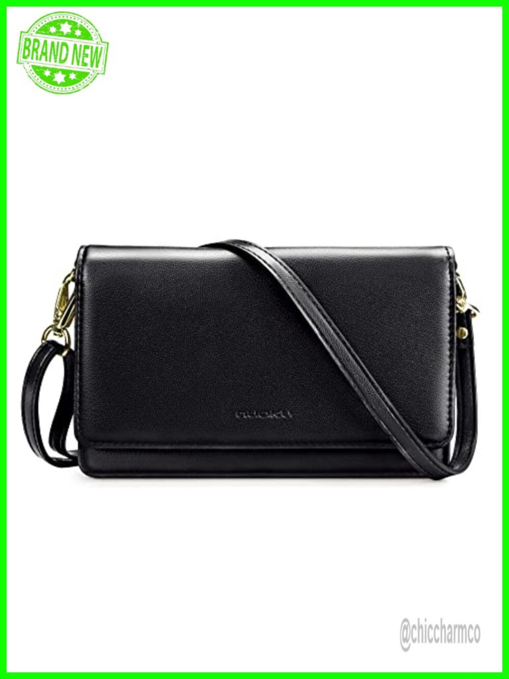 PU Leather Crossbody Phone Purse RFID Wristlet Clutch Wallet